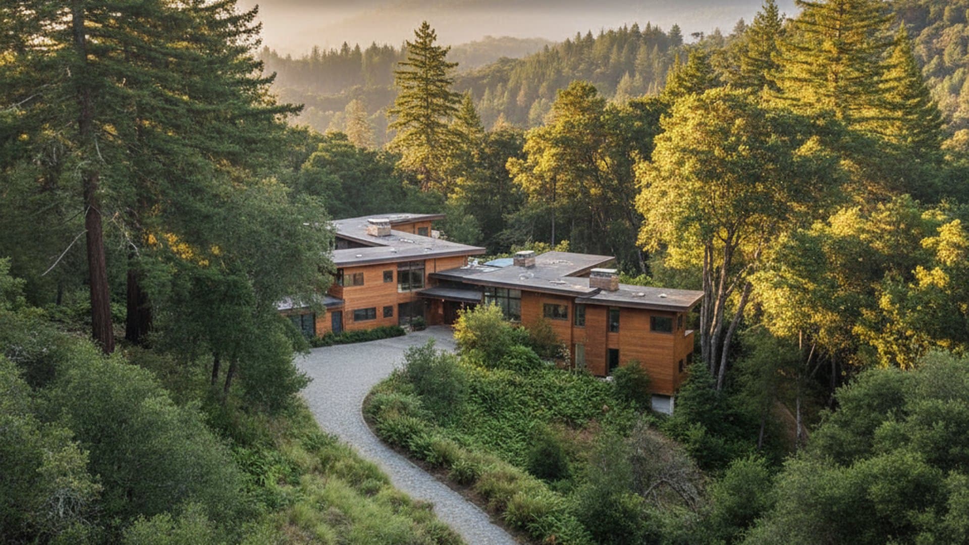 Portola Valley 豪宅社区街景